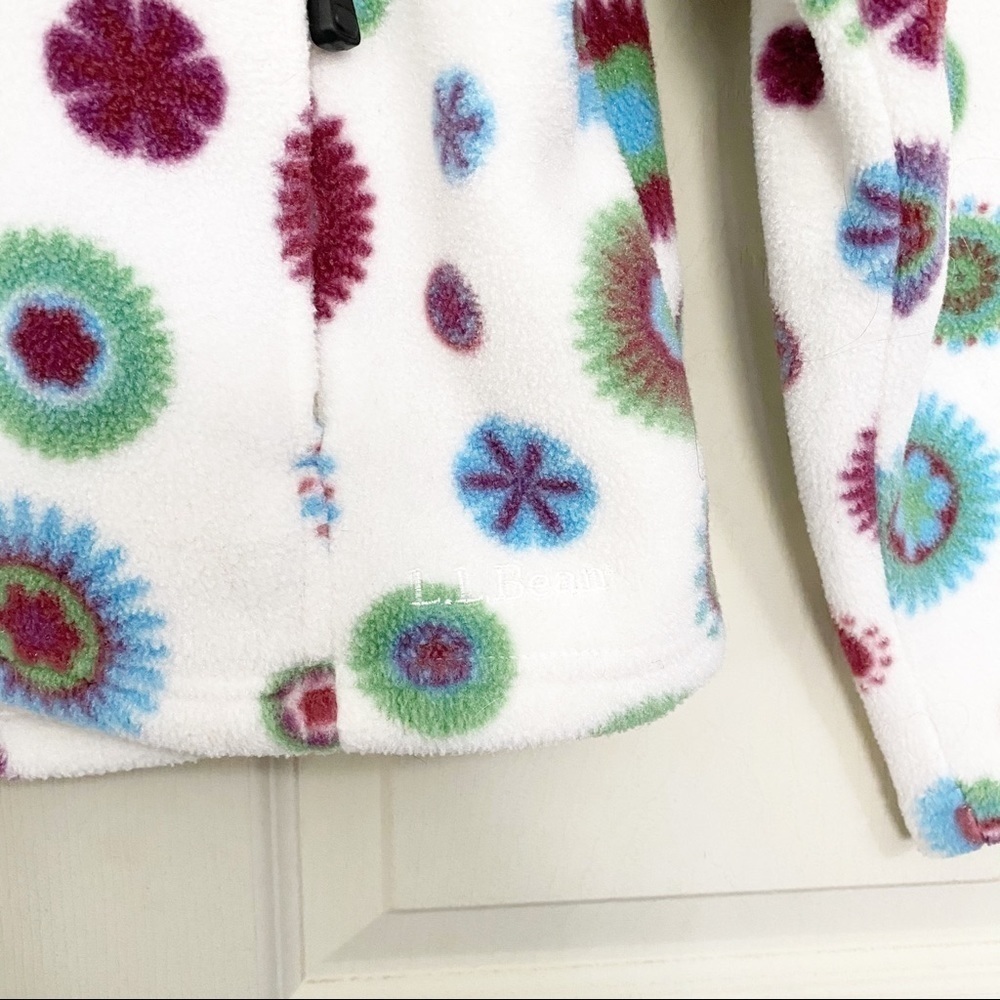 L.L. Bean T Snap Pullover Circle Patterned Sweate… - image 5